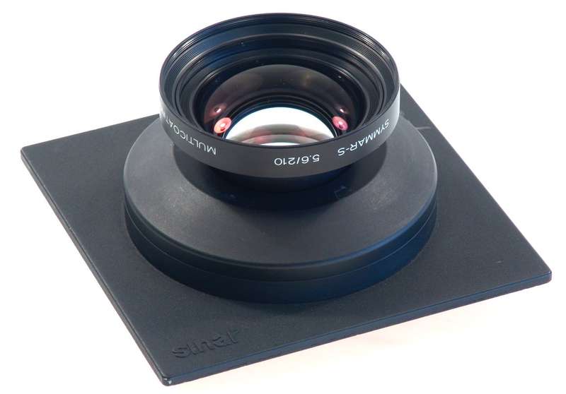 SCHNEIDER SYMMAR-S 5.6/210mm SINAR CAMERA LENS BOARD CLEAN f=210mm MULTICOATING