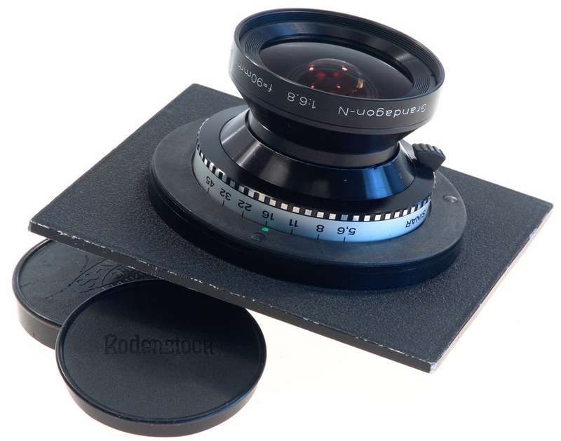 SINAR GRANDAGON-N 6.8 f=90mm MC RODENSTOCK CAMERA 4x5 IN LENS BOARD CAPS 6.8/90