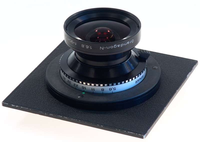 SINAR GRANDAGON-N 6.8 f=90mm MC RODENSTOCK CAMERA 4x5 IN LENS BOARD CAPS 6.8/90