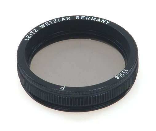 LEITZ 13358 P CAMERA LENS POL FILTER BOXED CASED NR