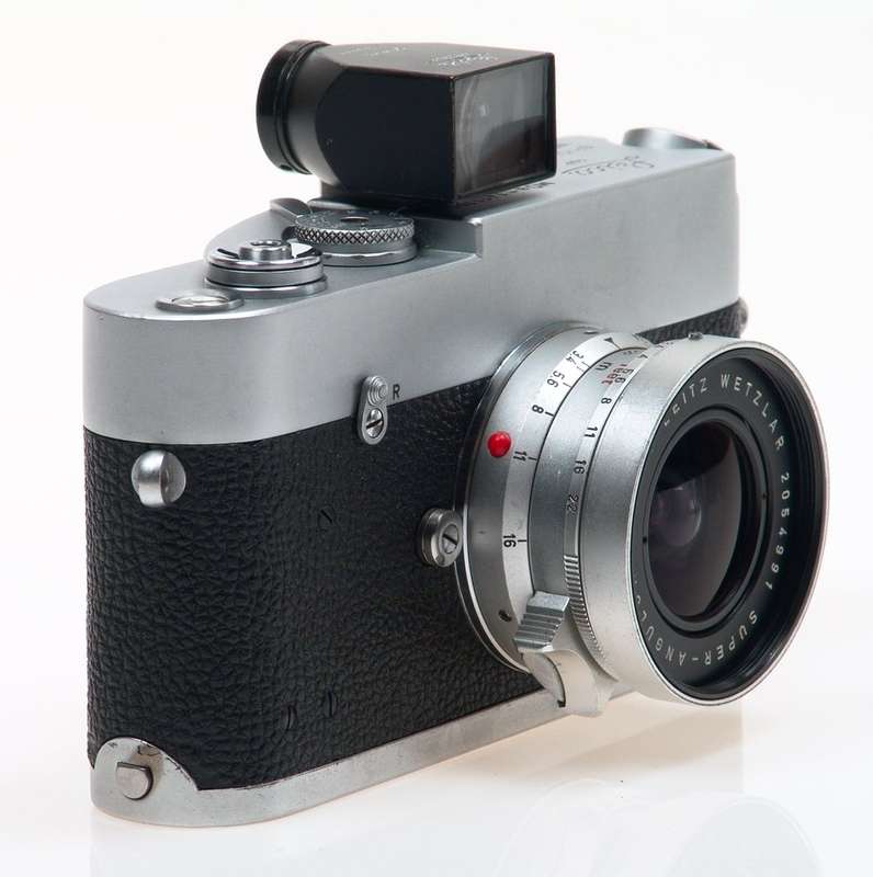 LEICA MDa CAMERA f=21mm FINDER SUPER-ANGULON FAST ULTRA WIDE ANGLE 1:3.4/21 HOOD
