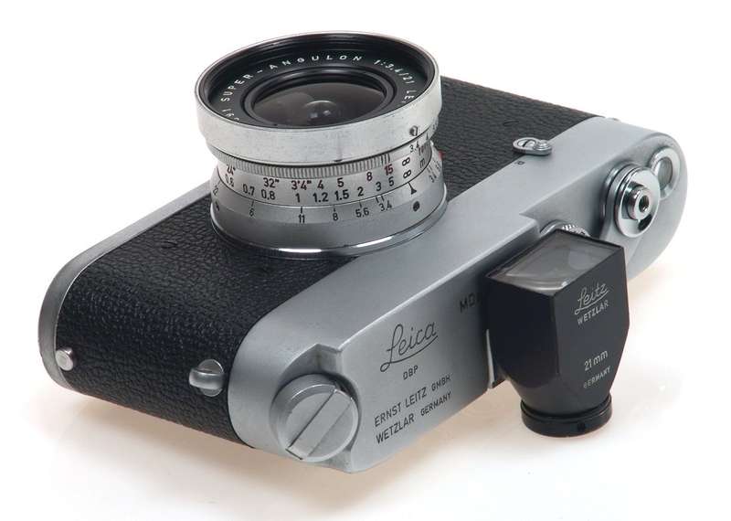 LEICA MDa CAMERA f=21mm FINDER SUPER-ANGULON FAST ULTRA WIDE ANGLE 1:3.4/21 HOOD