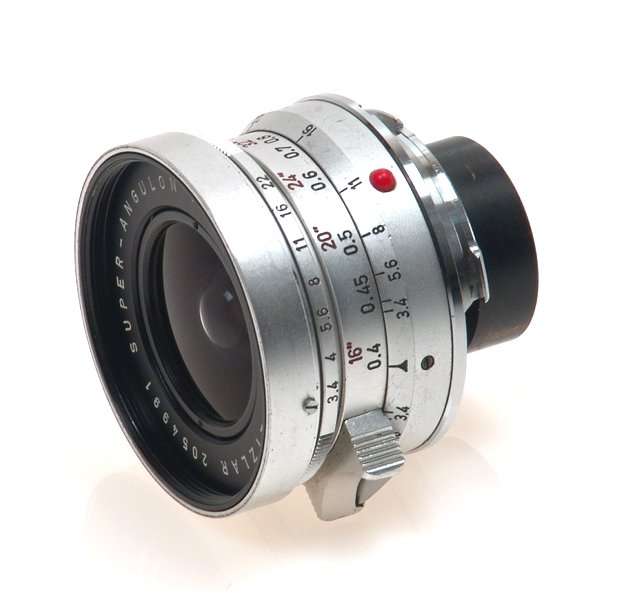 LEICA MDa CAMERA f=21mm FINDER SUPER-ANGULON FAST ULTRA WIDE ANGLE 1:3.4/21 HOOD