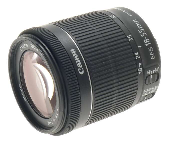 CANON DIGITAL CAMERA LENS ZOOM EF-S 18-55mm 1:3.5-5.6 IS STM NEW MACRO NO BOX