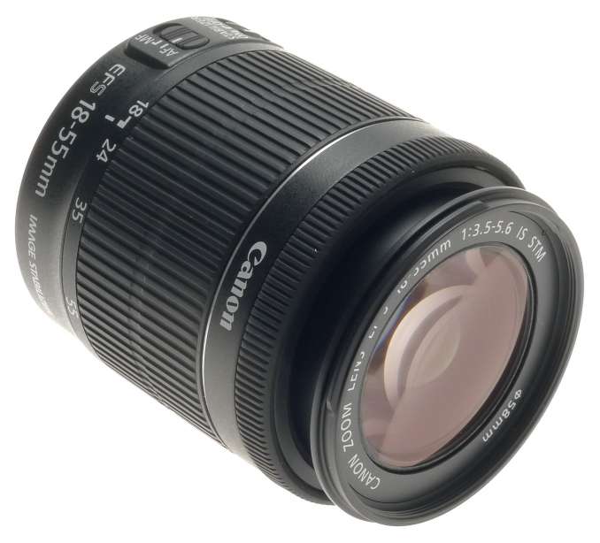 CANON DIGITAL CAMERA LENS ZOOM EF-S 18-55mm 1:3.5-5.6 IS STM NEW MACRO NO BOX
