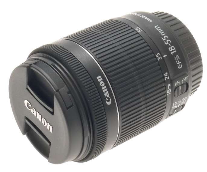 CANON DIGITAL CAMERA LENS ZOOM EF-S 18-55mm 1:3.5-5.6 IS STM NEW MACRO NO BOX