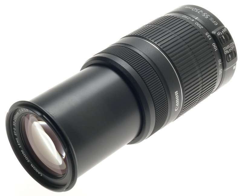 CANON DIGITAL CAMERA LENS ZOOM EF-S 55-250mm 1:4-5.6 IS II NEW MACRO UVa NO BOX