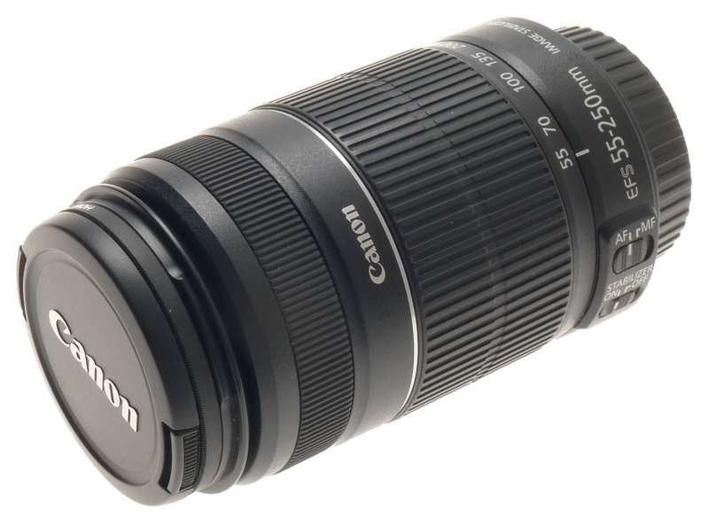 CANON DIGITAL CAMERA LENS ZOOM EF-S 55-250mm 1:4-5.6 IS II NEW MACRO UVa NO BOX