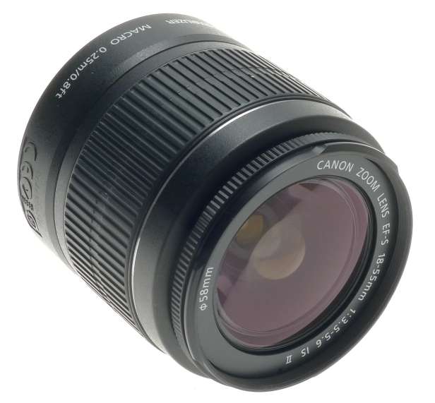 CANON DIGITAL CAMERA LENS ZOOM EF-S 18-55mm 1:3.5-5.6 IS II NEW MACRO UNBOXED 1