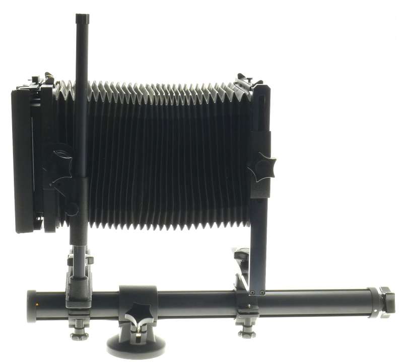 PLAUBEL 4x5 FIELD CAMERA BLACK MONORAIL WIDE ANGLE BELLOWS LENS BOARD SHIFT TILT