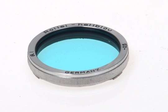FILTER ROLLEIFLEX ROLLEI-HELLBLAU R1 -0.5 CASED BLUE NR