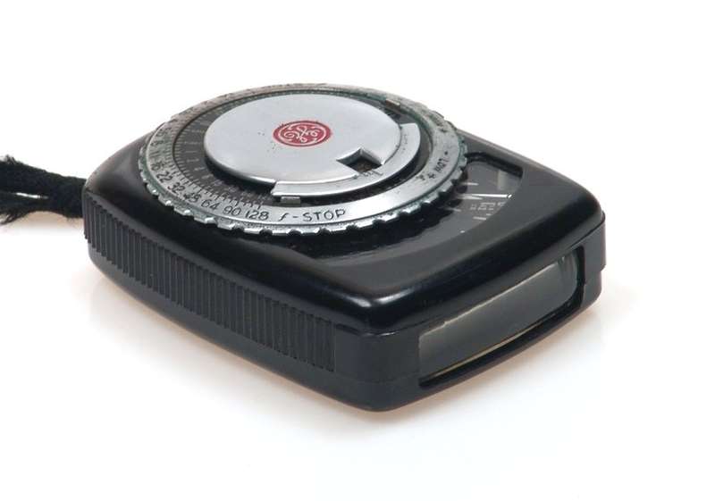LIGHT EXPOSURE METER VINTAGE GE CASE MANUAL TYPE PR-1