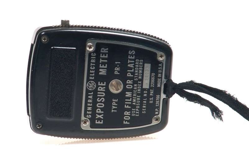 LIGHT EXPOSURE METER VINTAGE GE CASE MANUAL TYPE PR-1