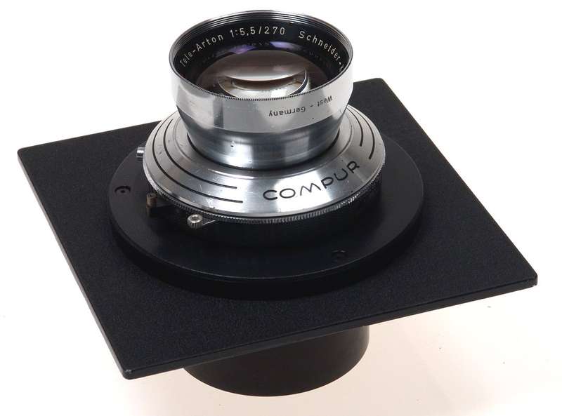 LINHOF TELE-ARTON 1:5.5/270 TECHNIKA COMPUR LENS BOARD