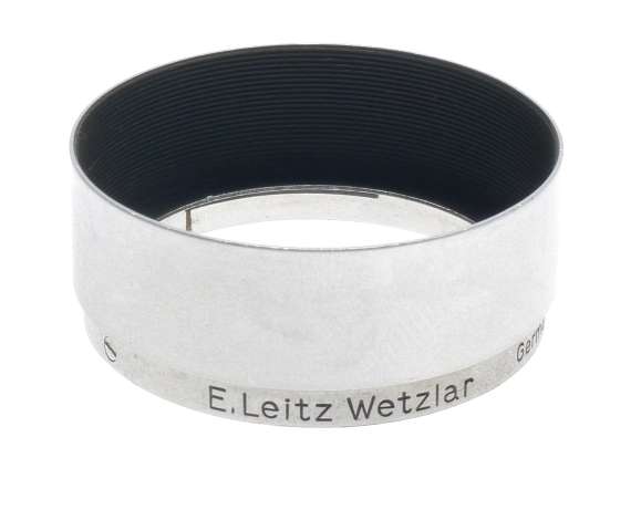 FOOKH SUMMARON-ELMAR 35mm SILVER 3.5cm CHROME CAMERA LENS HOOD SHADE A36 CLEAN