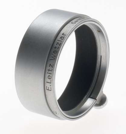 FOOKH SUMMARON-ELMAR 35mm SILVER 3.5cm CHROME CAMERA LENS HOOD SHADE A36 CLEAN