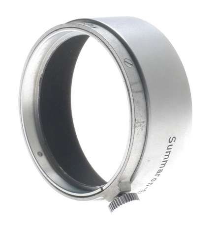 FOOKH SUMMARON-ELMAR 35mm SILVER 3.5cm CHROME CAMERA LENS HOOD SHADE A36 CLEAN