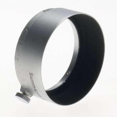 FOOKH SUMMARON-ELMAR 35mm SILVER 3.5cm CHROME CAMERA LENS HOOD SHADE A36 CLEAN