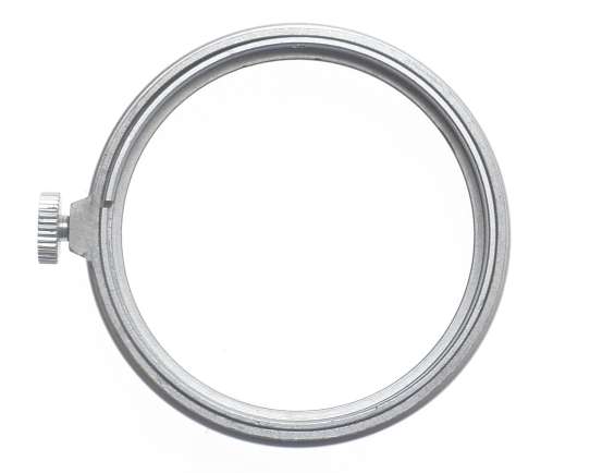 FOOKH SUMMARON-ELMAR 35mm SILVER 3.5cm CHROME CAMERA LENS HOOD SHADE A36 CLEAN