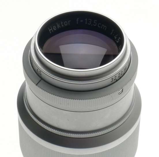 HEKTOR 1:4.5 f=13.5cm COATED PRIME LENS MANUAL FOCUS LENS WITH CAPS LEICA LEITZ