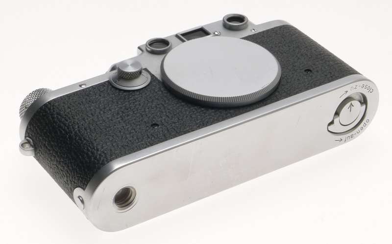 LEICA IIIf RANGEFINDER 35mm FILM CAMERA BODY CHROME CAP STRAP CLEAN BLACK DIAL