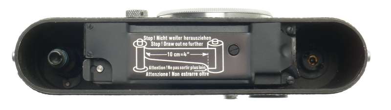 LEICA IIIf RANGEFINDER 35mm FILM CAMERA BODY CHROME CAP STRAP CLEAN BLACK DIAL