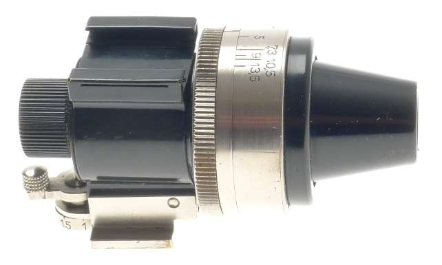 E. LEITZ BLACK ENAMEL PAINT LEICA UNIVERSAL RANGEFINDER VIEWFINDER VIDOM NICKEL