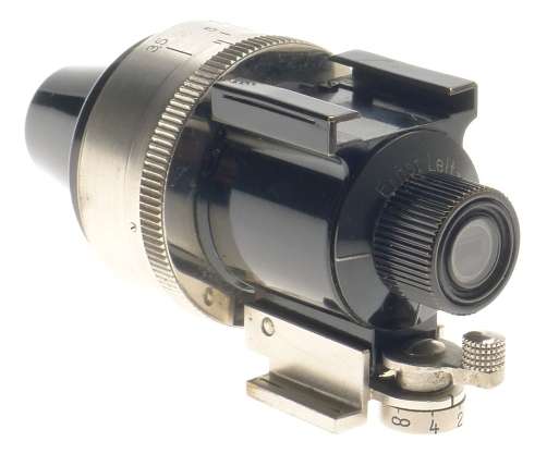 E. LEITZ BLACK ENAMEL PAINT LEICA UNIVERSAL RANGEFINDER VIEWFINDER VIDOM NICKEL
