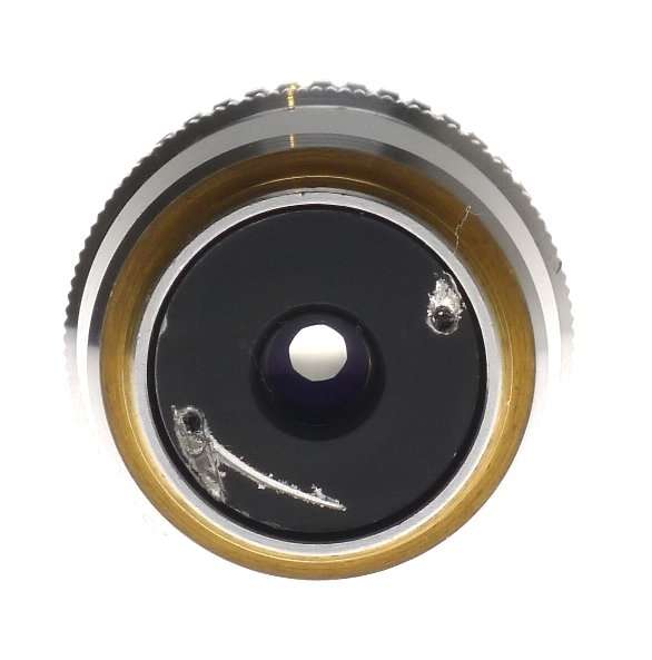 NIKON MICROSCOPE OBJECTIVE LENS USED 50x PLAN 50/0,85 Oil CLEAN 160/- No: 230424