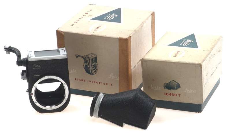 LEICA VISOFLEX II 16455 BOXED AND 16460T LEITZ COMPLETE