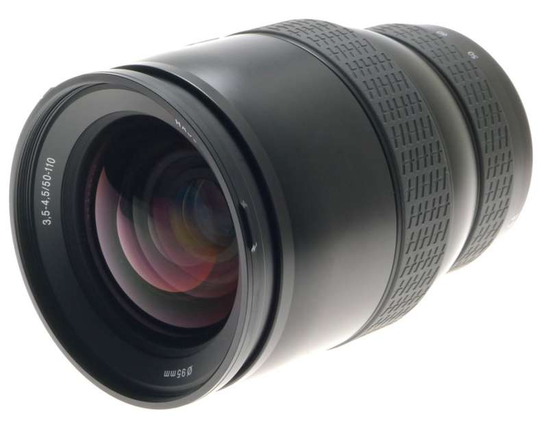 HASSELBLAD HC 1:3.5-4.5/50-110mm CAMERA ZOOM LENS RED FILTER HOOD CAPS CASE MINT