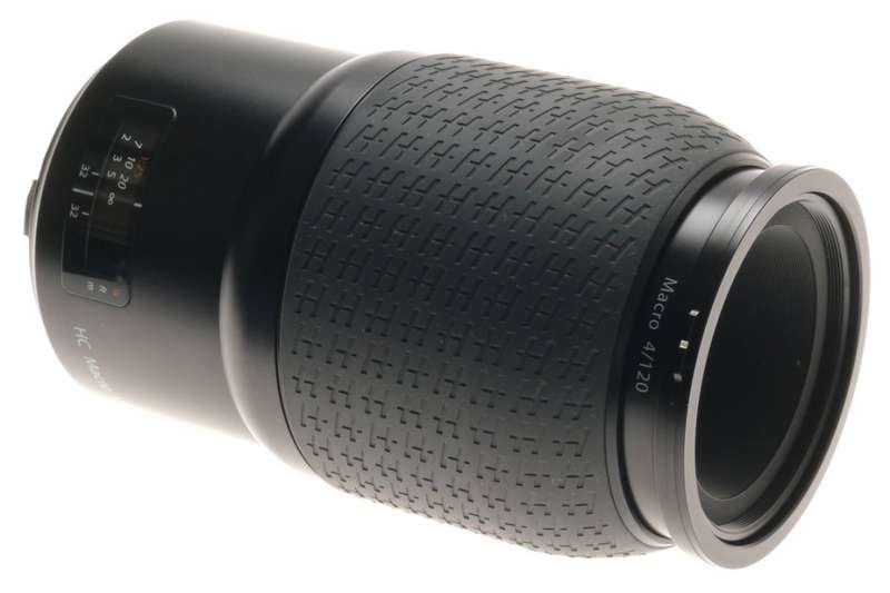 HASSELBLAD HC MACRO 4/120 DIGITAL CAMERA LENS WITH HOOD AND CAPS MINT- f=120mm