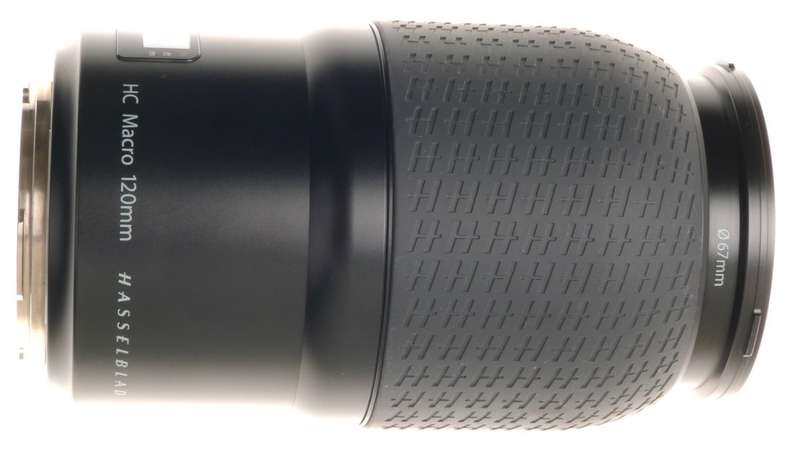 HASSELBLAD HC MACRO 4/120 DIGITAL CAMERA LENS WITH HOOD AND CAPS MINT- f=120mm