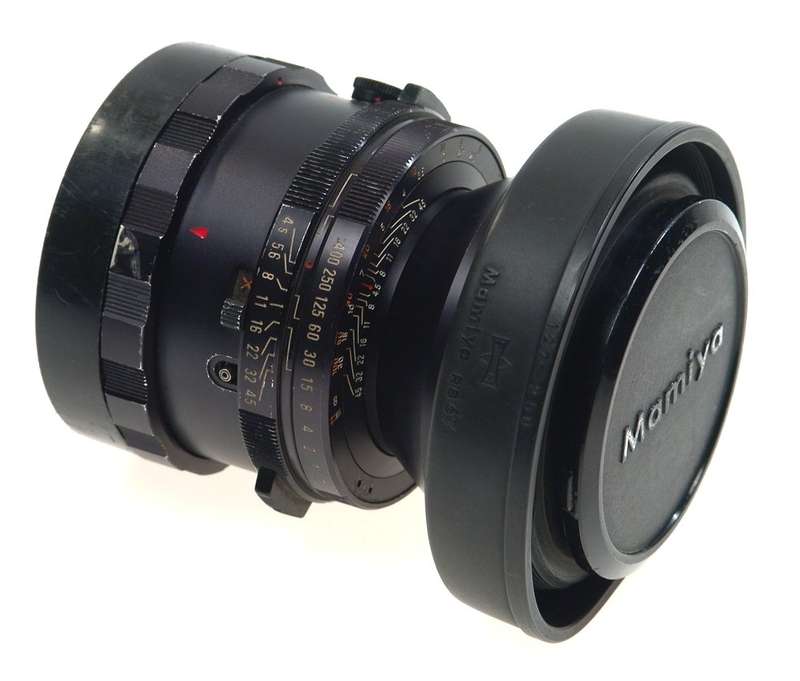 MAMIYA-SEKOR CAMERA LENS 4.5/180 RB67 f=180mm CAPS HOOD