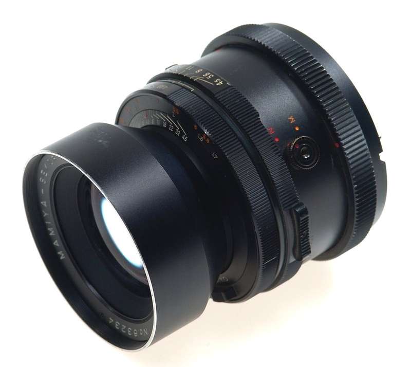 MAMIYA-SEKOR RB67 f=180mm CAMERA LENS 4.5/180 CAPS HOOD