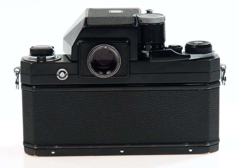 NIKON BLACK F PHOTOMIC HEAD CAMERA NIKKOR 2/85 LENS NR
