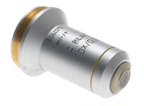 C PLAN 10x/0.22 EXCELLENT OBJECTIVE LENS 506075 LEICA DMLS LABORATORY MICROSCOPE