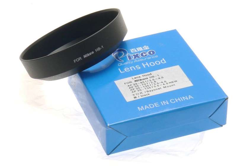 NIKON HB-1 LENS HOOD SHADE 35-70 f2.8 BLACK NEW PIXO BAYONET AF 28-85 f3.5-4.5