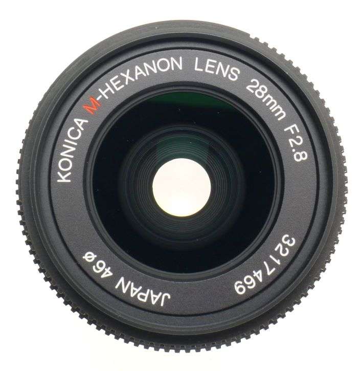 KONICA M-HEXANON LEICA 28mm F/2.8 KM LEICA MOUNT BOX CASE HOOD CAPS NEW 1:2.8/28