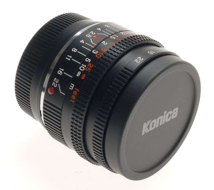 KONICA M-HEXANON LEICA 28mm F/2.8 KM LEICA MOUNT BOX CASE HOOD CAPS NEW 1:2.8/28