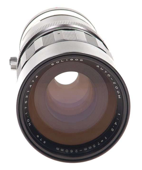 SOLIGOR AUTO-ZOOM 1:4.5 f=75-260mm CAMERA LENS CLEAN NR