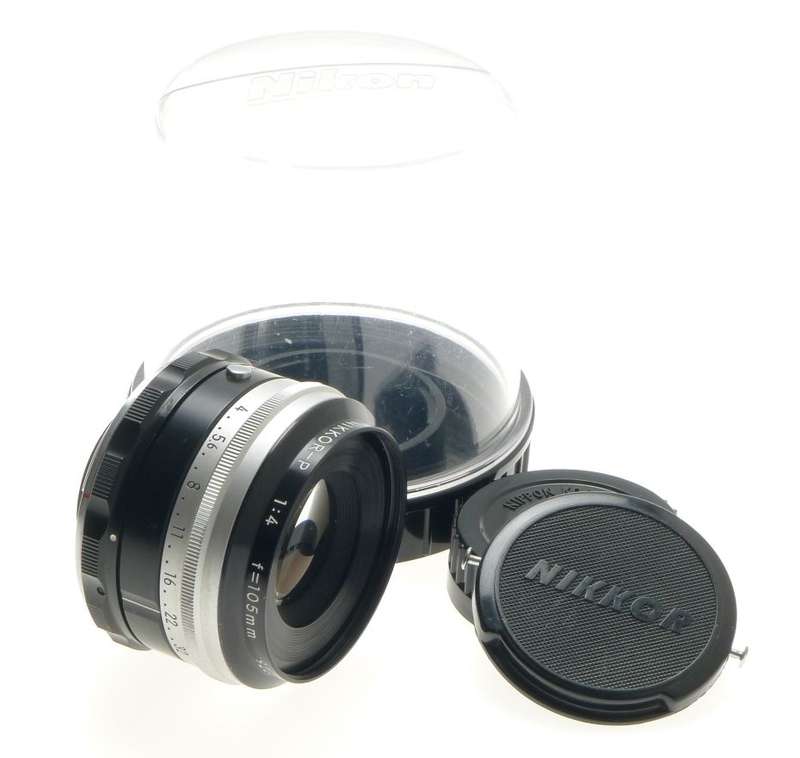 NIKKOR-P AI LENS 1:4 f=105mm CAPS KEEPER MINT RARE FOR USE WITH BELLOWS 4/105mm