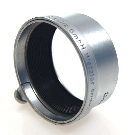 LEICA CHROME SLIP ON VINTAGE LENS HOOD SHADE ELMAR 5cm