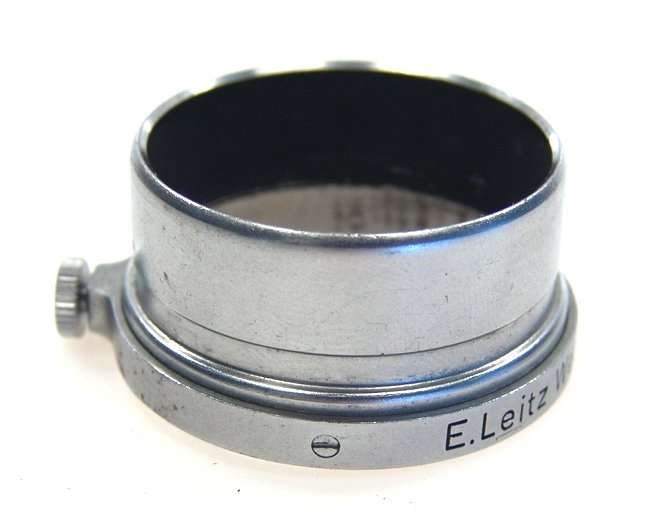 LEICA CHROME VINTAGE LENS HOOD SHADE ELMAR 5cm SLIP ON