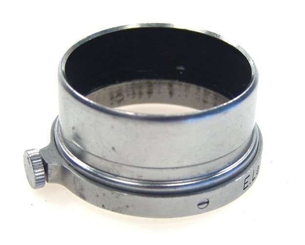 LEICA CHROME VINTAGE LENS HOOD SHADE ELMAR 5cm SLIP ON