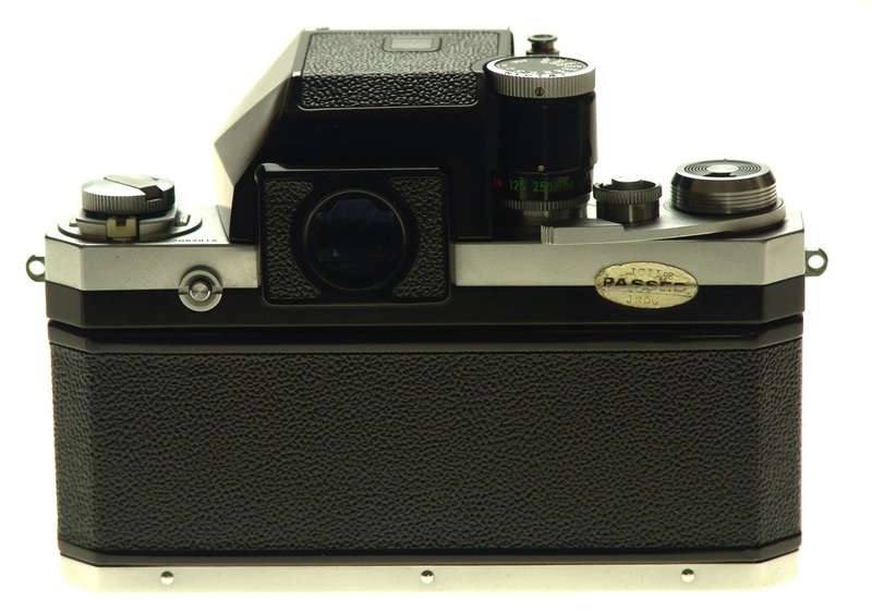 NIKON F VINTAGE SLR CAMERA HOLLOW WINDER CHROME CASE MINT- NIKKOR-H 2/50mm f=50