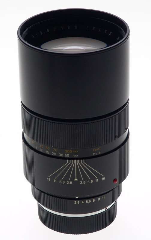 LEICA ELMARIT-R 1:2.8/180mm SLR BLACK 3 CAM CAMERA LENS f=180mm CLOSE UP LENS NR