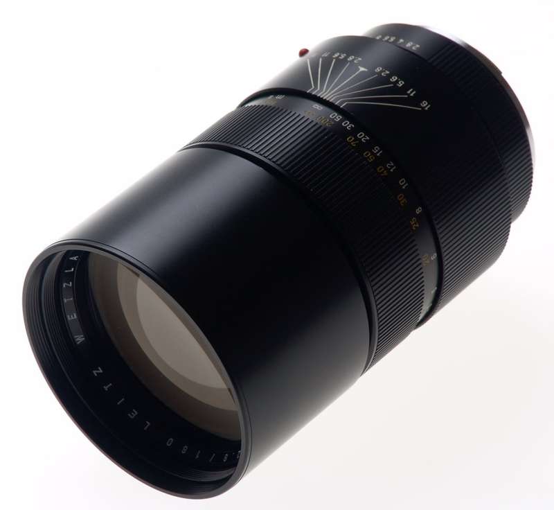 LEICA ELMARIT-R 1:2.8/180mm SLR BLACK 3 CAM CAMERA LENS f=180mm CLOSE UP LENS NR