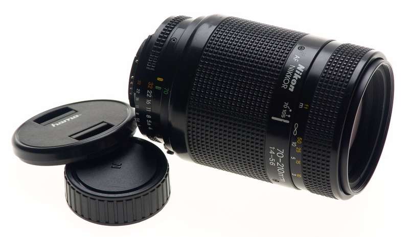 NIKON CAMERA ZOOM LENS 1:4-5.6 f=70-210mm AF NIKKOR EXCELLENT CONDITION CAPS NR