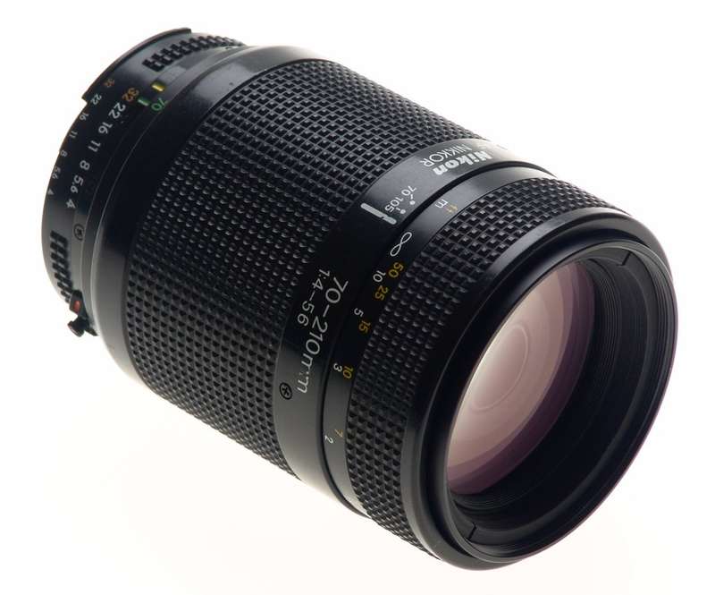 NIKON CAMERA ZOOM LENS 1:4-5.6 f=70-210mm AF NIKKOR EXCELLENT CONDITION CAPS NR
